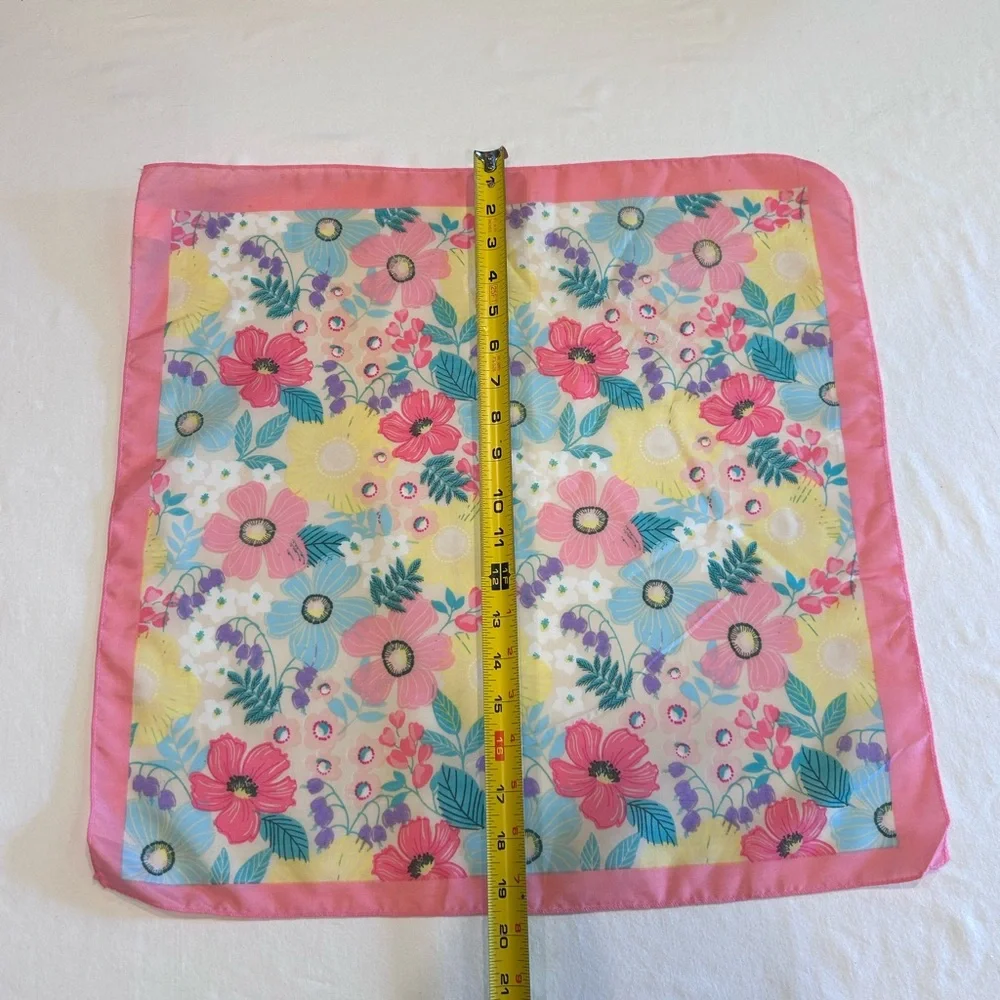 Vintage Pastel Floral Scarf